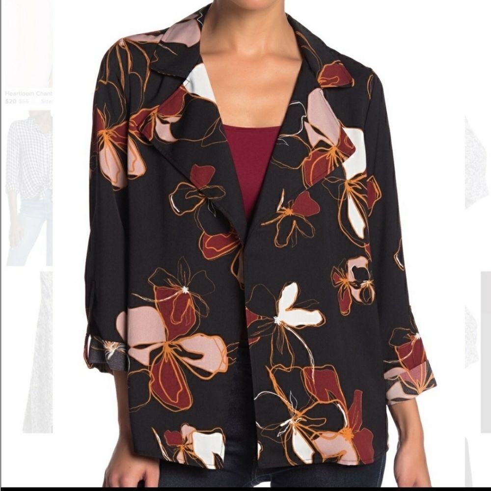 14th & Union Notch Lapel Trapeze Jacket